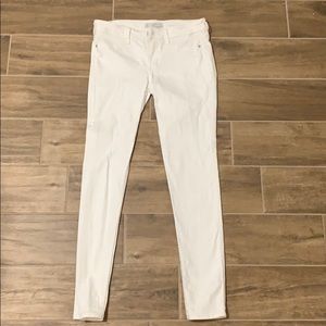 White skinny jeans Abercrombie & Fitch